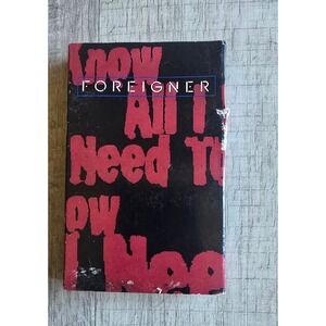 RARE FOREIGNER All I Need To Know Cassette Single 1995 P4JM 53212